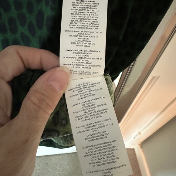 Green and black Michael Kors surplice/faux-wrap dress, Size XS, NWT! - Picture 8 of 8